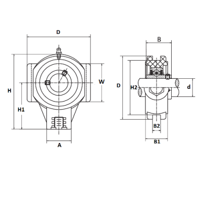 MGB - Натяжной корпусной подшипниковый узел из термопастика SUCT PL 205